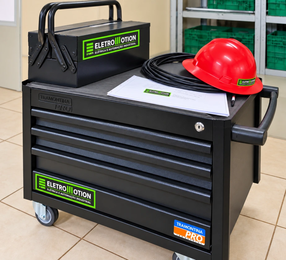 Equipamento de apoio técnico da EletroMotion