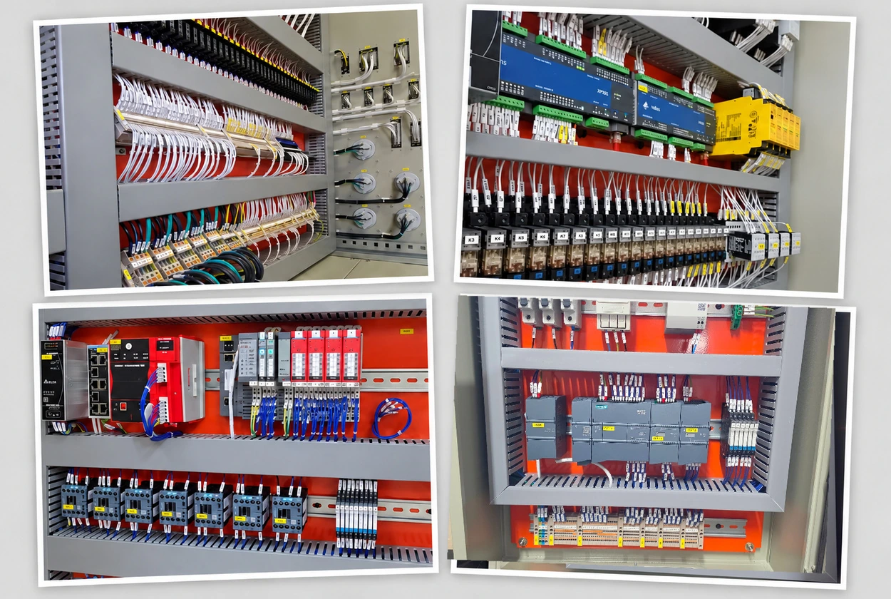 Montagem de painel elétrico industrial da EletroMotion